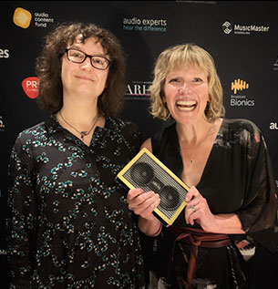 Photo of Kate Rawson and Gemma Jenkins at UK Aria Awards 2022